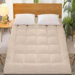 CHICERY Beige Water Resistant Cotton Mattress Protector-picture-20