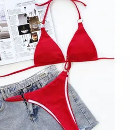 RECENT FASHION Halter Neck 2-Piece Bikini Set image 4