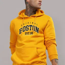 ADRO Men Printed Hooded Sweatshirt image 3