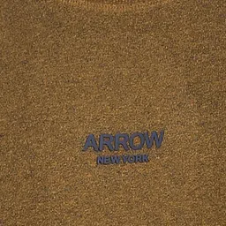 Arrow Sport Men Brown Logo Printed Sweatshirt image 2