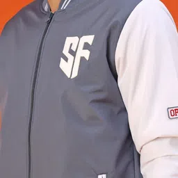 V-Mart Men Camouflage Bomber with Patchwork Jacket image 3