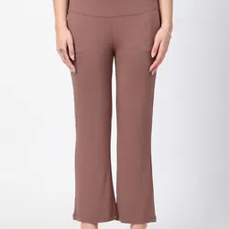 House Of Zelena Women Flared High-Rise Maternity Trousers-picture-42