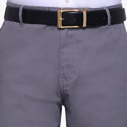 The Roadster Lifestyle Co Men Textured Reversible Buckle Formal Belt image 2