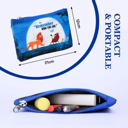 YK Kids Set Of 4 Disney Lion King Printed Square Zipper Pencil Pouchs image 3