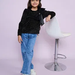 Peppermint Girls Embellished Round Neck Top image 4