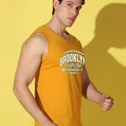 WOOSTRO Men Pack Of 2 Typography Printed Scoop Neck Cotton Slim Fit T-shirts image 5