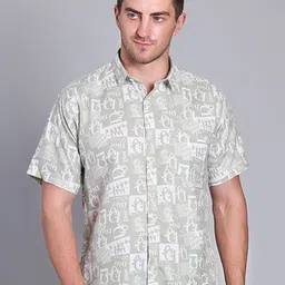 RARE CAMEL Men Slim Fit Printed Casual Shirt-image-12