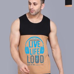 SLOWLORIS Men 2 Colourblocked Applique Slim Fit T-shirt-picture-6