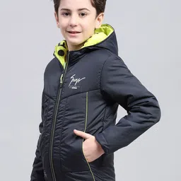 Monte Carlo Boys Camouflage Puffer Jacket with Patchwork image 4