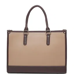 ALL ABOUT HER Striped Textured Structured Tote Bag image 2