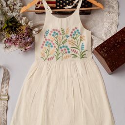 TOONKY Floral Embroidered A-Line Dress-picture-21