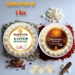 suretiya KAPOOR & RED SANDAL COMBO PACK OF GHEE DIYA BATTI 2 BOX PACK OF 100, EACH 50 Cotton Wick-picture-28