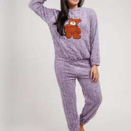 Lugo Women Printed Round Neck Night suit-picture-18