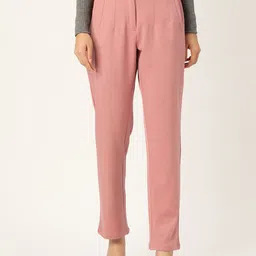 Zastraa Women Comfort Slim Fit High-Rise Pleated Trousers-picture-26