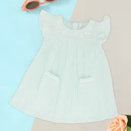 Pantaloons Baby Flutter Sleeve A-Line Dress-image-99