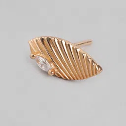 Carlton London Oval Studs Earrings image 2