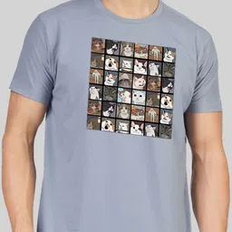 Greylongg Men Printed Applique T-shirt image 2