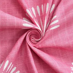 YaAkholic Purple & Off White 210 TC Queen Bedsheet with 2 Pillow Covers image 2