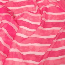 Zili Pink Pure Georgette Leheriya Sarees image 5