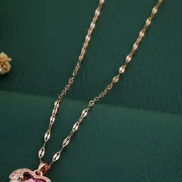 TEMORA Women Rose Gold Necklace and Chains-picture-54