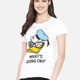 Tromko Women Pack of 3 Typography Printed Round Neck Cotton Regular Fit T-shirts image 5