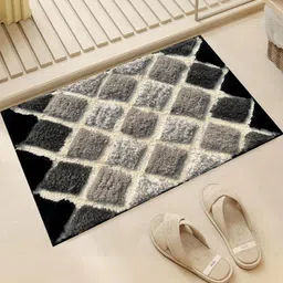 Elanza Pack of 1 2000GSM Microfibre Anti-Skid Bath Rugs-image-11