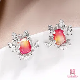 Estailo fashion Floral Studs Earrings-picture-21