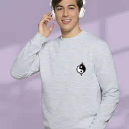 BUYTHATTRENDZ Men Graphic Printed Round Neck Regular Fit Sweatshirt image 2