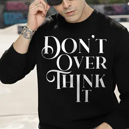 Moda Rapido Mens Printed Round Neck Long Sleeve sweatshirt image 5