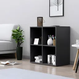 HEXA RED Grey Wooden Book Shelf image 5