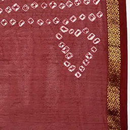 Dupatta Bazaar Printed Bandhani Dupatta with Gotta Patti image 5