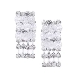 anouk Silver Plated Stone Studded Necklace Set image 4