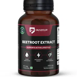 DENZOUR NUTRITION Beetroot Extract For Blood Circulation Stamina & Vitality - 60 Capsules-picture-40