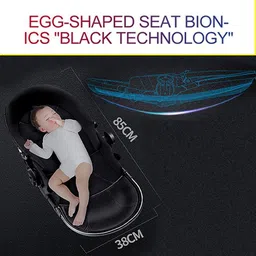 staranddaisy New Born Baby Stroller Pram - Travel Friendly - Premium Built - Coballe Series Stroller image 5