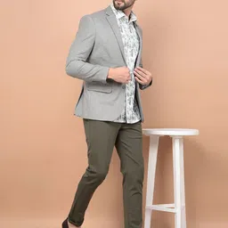 Crimsoune Club Notched Lapel Single Breasted Blazer image 2