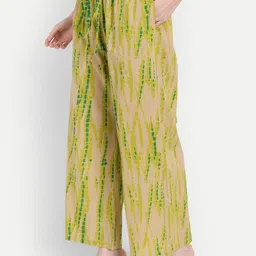 HK colours of fashion Women Green Ethnic Motifs Printed Pure Cotton Kurta with Palazzos & With Dupatta image 4