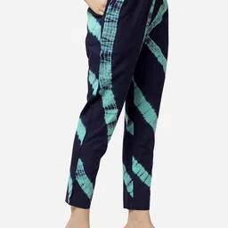 MIRCHI FASHION Women Turquoise Blue Striped Pleated Sequinned Kurti with Trousers & With Dupatta image 3