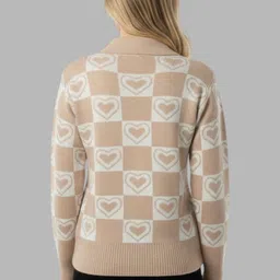 Gouri Women Printed Woollen Pullover image 5