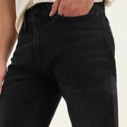 levi's Men's 511 Black Slim Fit Mid Rise Jeans image 3