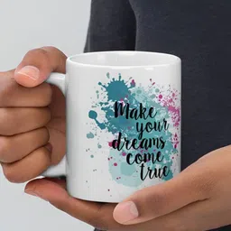 Mr UVD White & Black Typography Printed Ceramic Glossy Mug - 350 ml-picture-33