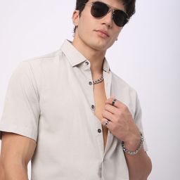 VASTRADO Men Classic Slim Fit Opaque Casual Shirt-picture-39