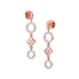 Joyalukkas 18KT Gold Twinkle Teardrop Diamond Earring -2.98 g image 4