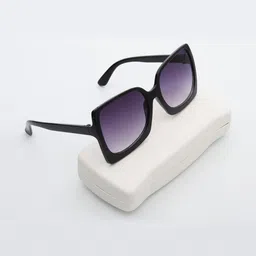 PELLE LUXUR Unisex Purple Lens & Black Butterfly UV Protected Sunglasses image 2