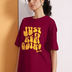 Leotude Women Printed Oversized T-shirt-picture-24