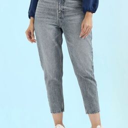Go Colors Women Mom Fit Mid-Rise Light Fade Jeans-image-59