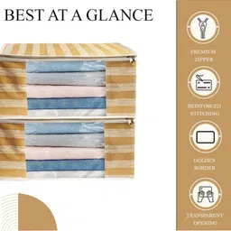 AMAK INC Brown Fabric Multi-Utility Wardrobe Organisers image 4