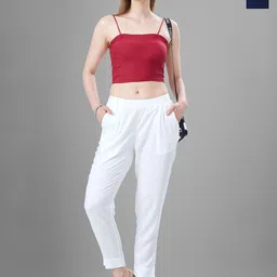T19 Women Pack Of 2 Relaxed Straight Fit Formal Trousers-picture-21
