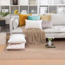 Khooti Gold-Toned Abstract Printed Velvet Square Cushion Covers 14 Inches image 5