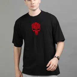 GSPO Men Typography Printed Drop-Shoulder Sleeves Applique T-shirt-picture-43