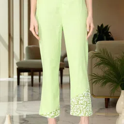 KYVO Chambray Cotton Stylish Top With Matching Pant Co-Ords image 3